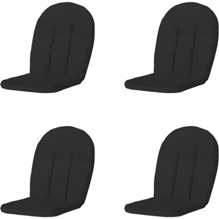 Madison - Tuinkussen Kettler Comfort/Prince Rib black - Ca. 105x52 cm - Set van 4