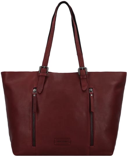 Jack Kinsky Montreal Schoudertas Leer 34 cm - Dames - rot