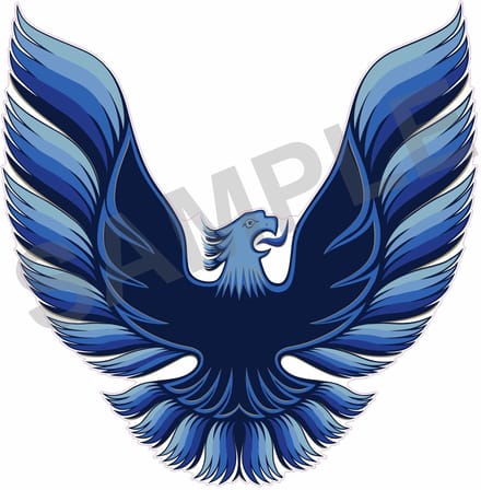 Pontiac Turbo Transam 1978-1981 Zijstickers Firebird replika Blauw