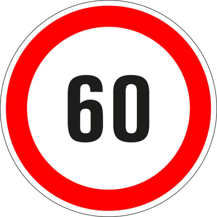 60 sticker - zelfklevende folie 150 mm