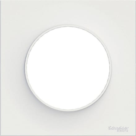 Schneider Electric ODACE Afdekplaat 85x85 mm - 1 Positie - Wit