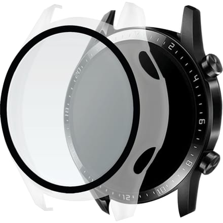 Huawei Watch GT2 46mm Hoesje met Screenprotector gehard glas - Clear