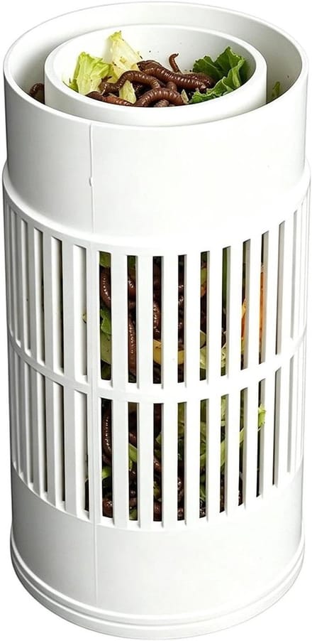 Wormencomposteerbak - Compostcontainer Tuin - Afvalverwerking Thuis - Ondergrondse Ingraafbak - 29 x 131 x 124 cm - Stijl B