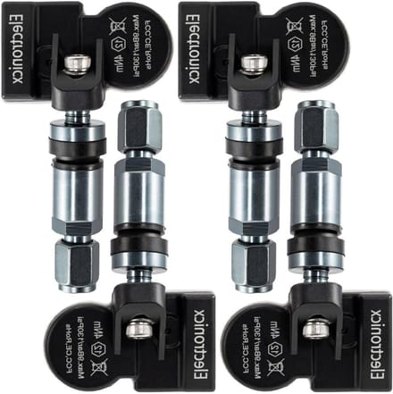 Bandensensoren - TPMS sensoren - Veiligheid verbeteren - Voorgeprogrammeerd - 4 stuks - Donkergrijs