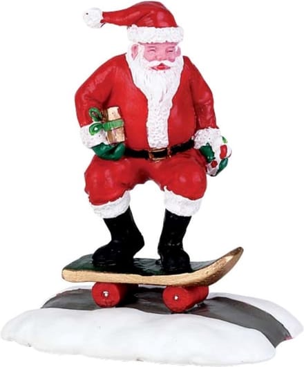 Lemax - Skateboard Santa