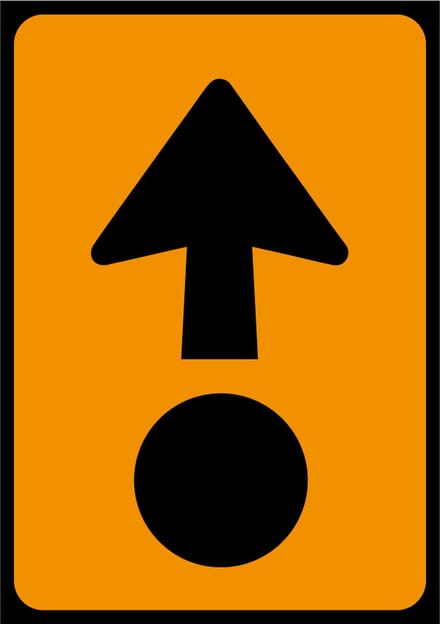 Route gevaarlijke stoffen sticker 297 x 420 mm