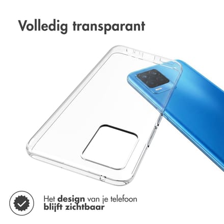 Accezz Hoesje - Geschikt voor Realme 8 / Realme 8 Pro - Clear Backcover - Transparant