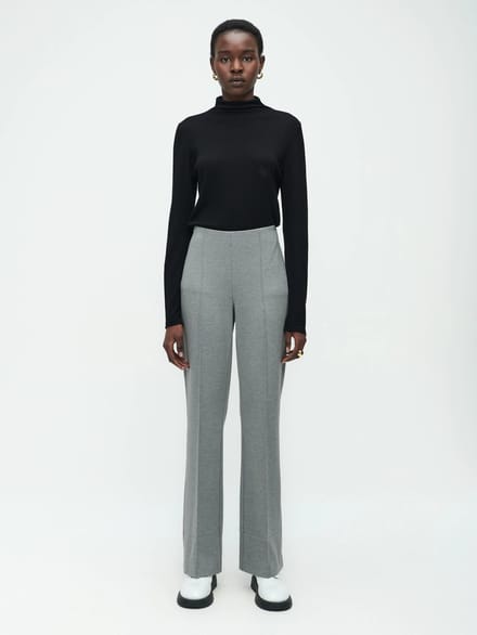 Greta Terry jersey Pants | Grey Melange - Grey Melange / M