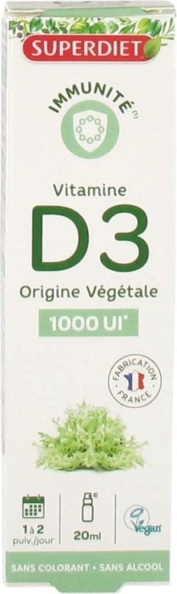 Superdiet Vitamine D3 1000 IE Spray 20 ml
