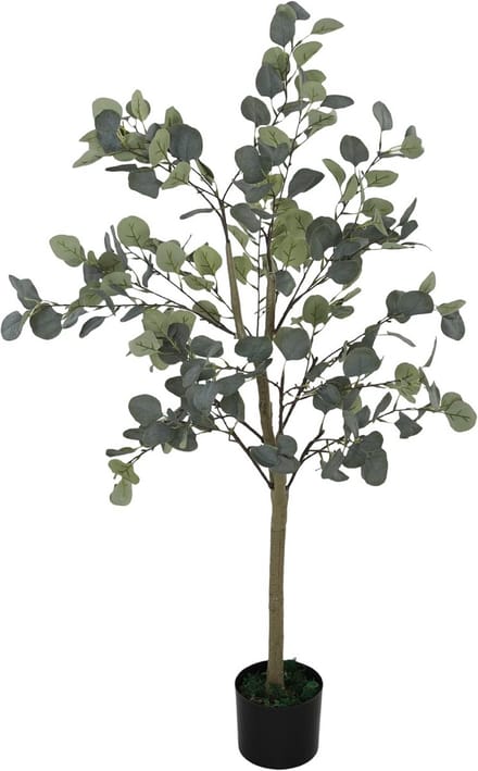 Realistische Kunstmatige Eucalyptusboom 150 cm met Zilverdollarbladeren in Pot