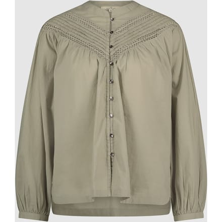Circle of Trust Trixie Blouse Silver Sage Maat: M | Longsleeves Outlet | Dames | Bruin