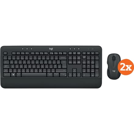 Logitech MK545 Draadloze Toetsenbord en Muis QWERTY 2-Pack