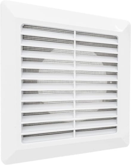 Ventilatierooster met Insectenbescherming en Ronde Aansluiting Ø100mm