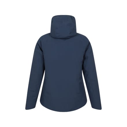 Mountain Warehouse Dames Mallory Korte Waterdichte Gevoerde Jas (Blauw)