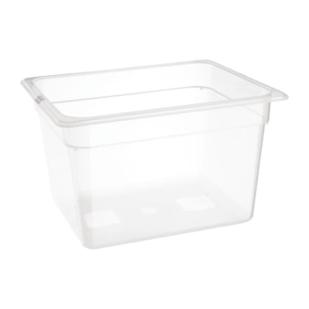 Nisbets Essentials polypropyleen 1/2 gastronorm bak zonder deksel 20cm