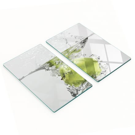 Glazen snijplanken met appel-onderwaterafbeelding, 2x30x52 cm