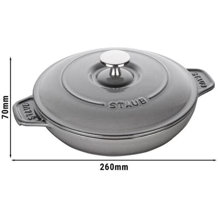 STAUB SPECIALITIES - Bakvorm met deksel - Ø 200mm - Gietijzer - Grafietgrijs
