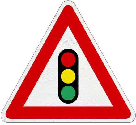 Verkeerslichten bord - J32 | Sign Again materiaal | 20 cm