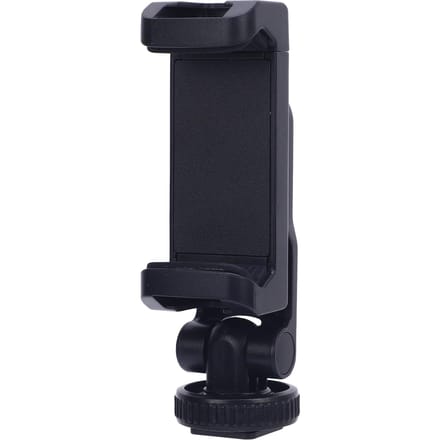 Telefoon Statief Mount Adapter met 1/4 Inch Schroef Dubbele Cold Shoe Verstelbare Hoek Smartphone Statief black