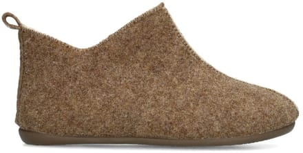 Manfield - Heren - Taupe pantoffels - Maat 45