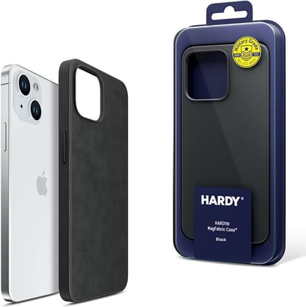 3mk HARDY MagFabric Zwarte Telefoonhoesje voor Apple iPhone 15 Plus