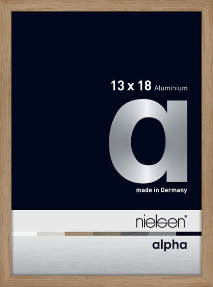 Nielsen Alpha Aluminium Fotolijst Oak 13x18cm