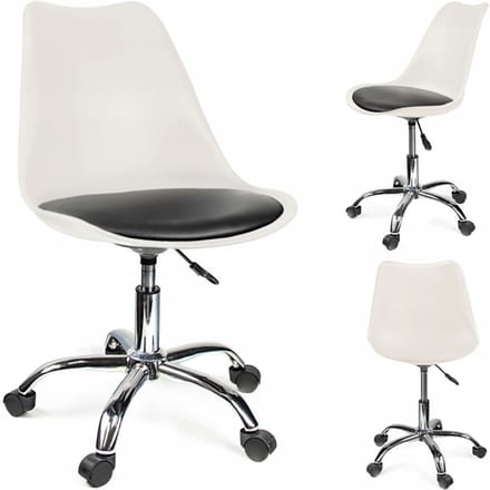 IGER stoel wit/zwart