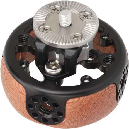 Camera Ronde Handgreep met 1/4in 3/8in voor Arri M6 Rozet Houten Rotatie Snelkoppeling Camera gray