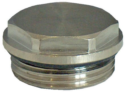 OVENTROP Blindstop G 1/2 AG, PN 10, zelfdichtend, messing, vernikkeld, 1101704