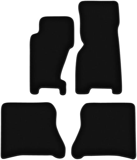 BASIC zwarte veloursmatten voor: Jeep Grand Cherokee WJ off-road (1998-2004)