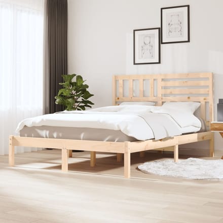 vidaXL - Bedframe - massief - grenenhout - 120x200 - cm