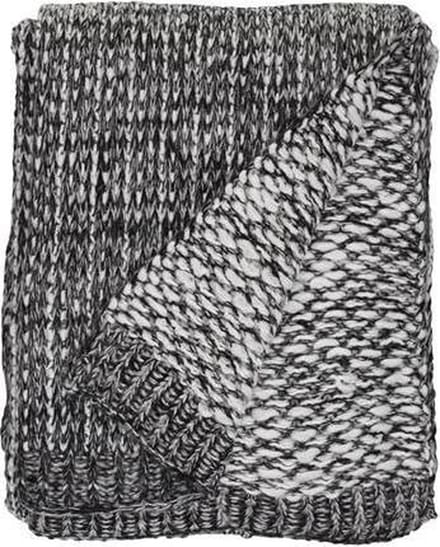 Unique Living Luc - Plaid - 130x160 cm - Zwart