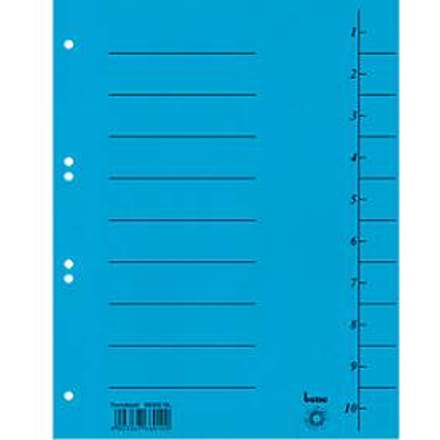 Scheidingsblad, Intensief karton, A4, blauw