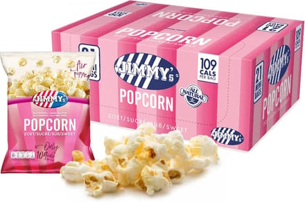 JIMMY's Popcorn zoet XS Mini Bag 21x27g Air-Popped