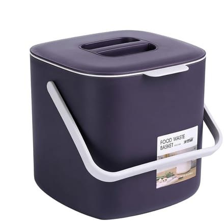Prullenbak Slaapkamer - Bureau Afvalbak - Netjes Werken - Met Deksel - 18x17 cm