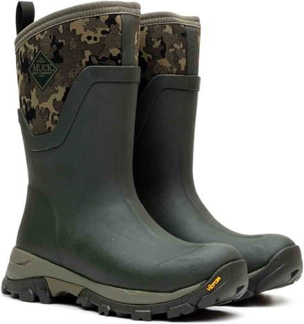 Muck Boot Arctic Ice Mid | Mos met camouflage - Regenlaarzen - Maat 40 -