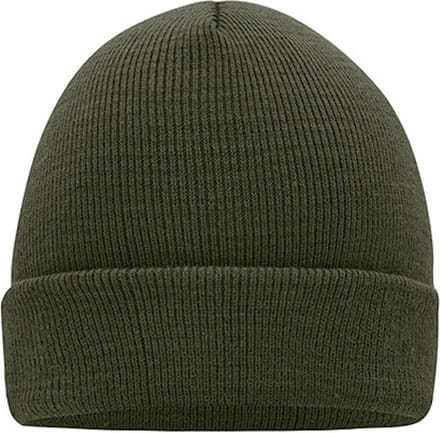 Myrtle Beach 'Knitted Cap' Beanie Olijfgroen