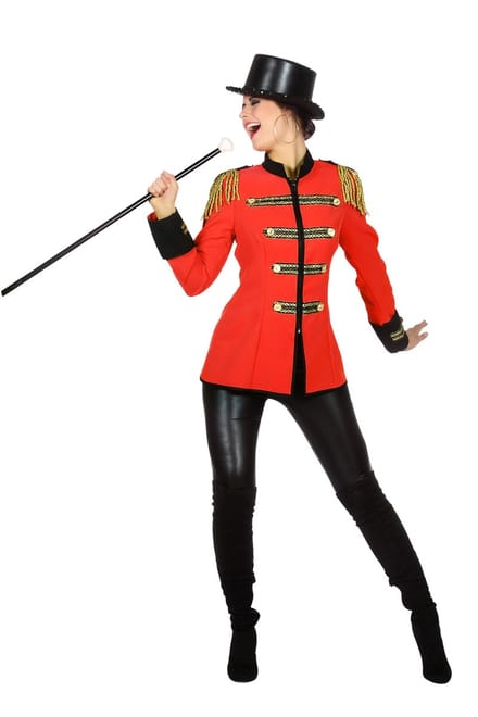 Rode Circus jas dames - Maat 38