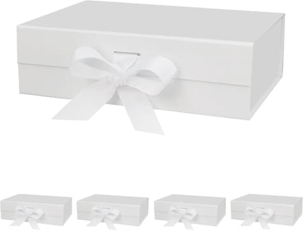 Luxe Magnetische Cadeaudoos met Deksel en Lint - Herbruikbare Geschenkkoffer (27x19x8 cm)
