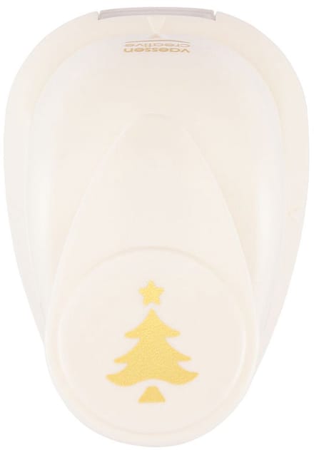 Vaessen Creative Pons - Figuurpons - Kerstboom - 1,3 x 1,6 cm