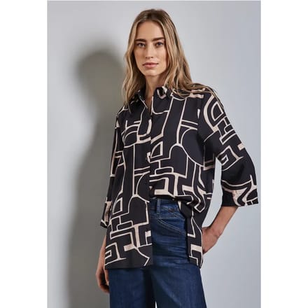 Lange blouse met omslag