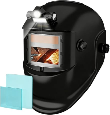 Laskap - Lasmasker - Werkplaats Bescherming - True Color Technologie - 37.4 x 25.3 cm - Zwart