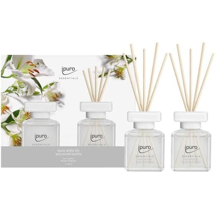 Geurstokjes Ipuro White Lily 2 x 50 ml geschenkset
