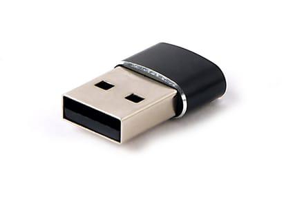 Gembird USB-A naar USB-C Adapter - Zwart - Compact Oplaadadapter - Universeel Compatibel