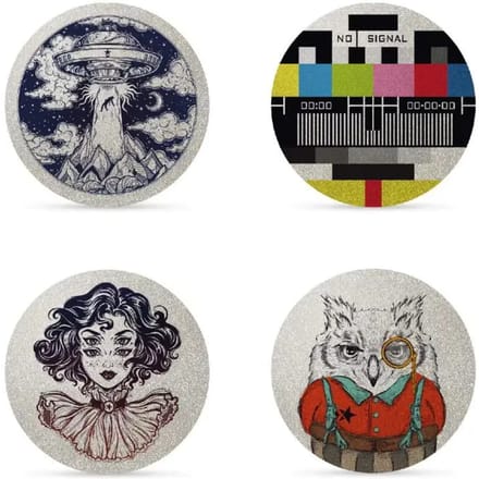 4 reflecterende, scheurvaste, herpositioneerbare stickers Myflash flash hipster