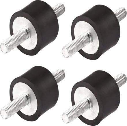 Anti Vibratie Rubberen Steunen M8 x 23 Voor Auto en Boot - 4 Stuks