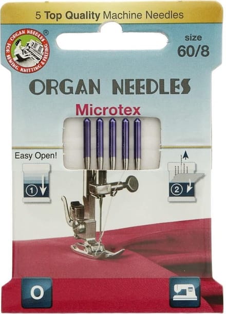 Organ naaimachinenaald microtex dikte 60
