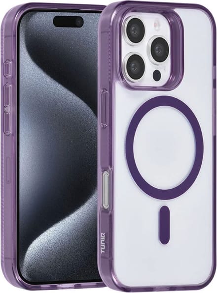 Multimedia & Accessoires Magsafe TPU Back Cover Case Hoesje geschikt voor Apple iPhone 16 Pro – Paars – Zachte Plastic - Siliconen – Harde Plastic – Soft Case – Flexibel