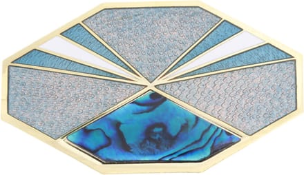 Behave – Broches Dames – Vintage Cloisonné Emaille – Blauw