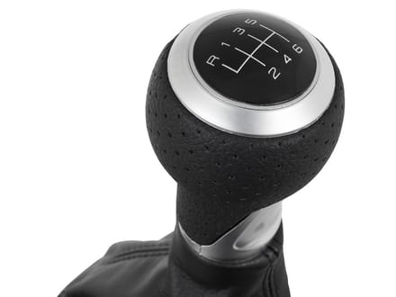 M MODECAR - Versnellingspookknop - Audi A3 8L - Zwart met Zilver - 6-versnellingen